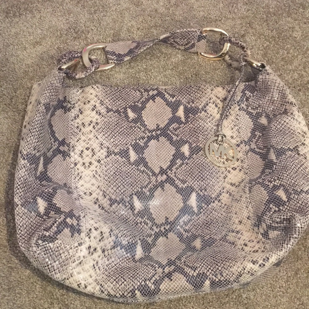 Michael Kors Metallic Python Purse